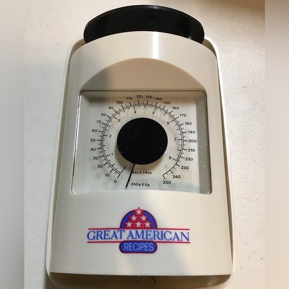 GREAT AMERICAN RECIPES VINTAGE 1980s KITCHEN SCALE NIB ORIG OWNER - Picture 2 of 3